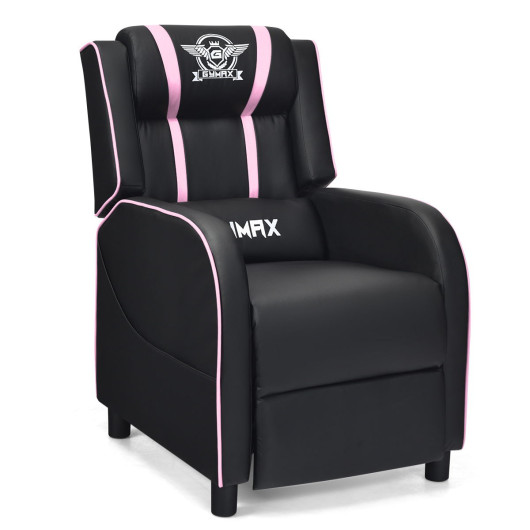Reclining Massage Gaming Chair with Adjustable Backrest and Footrest - Image 17