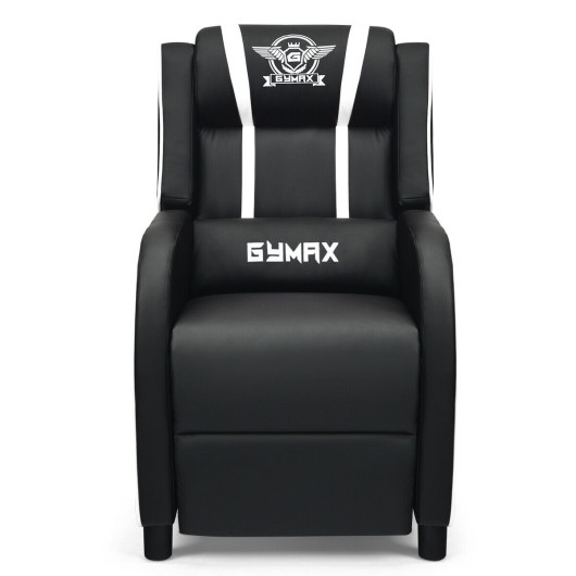 Reclining Massage Gaming Chair with Adjustable Backrest and Footrest - Image 25