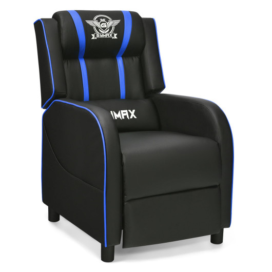 Reclining Massage Gaming Chair with Adjustable Backrest and Footrest - Image 10