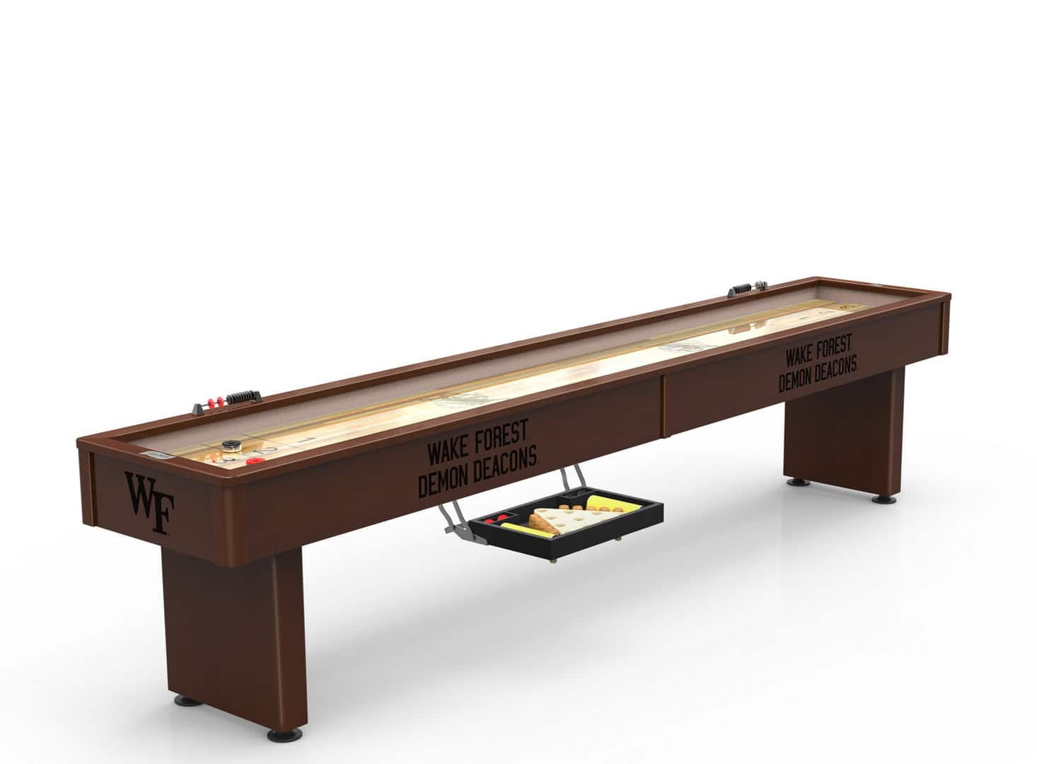 Wake Forest University Shuffleboard Table with Navajo Finish
