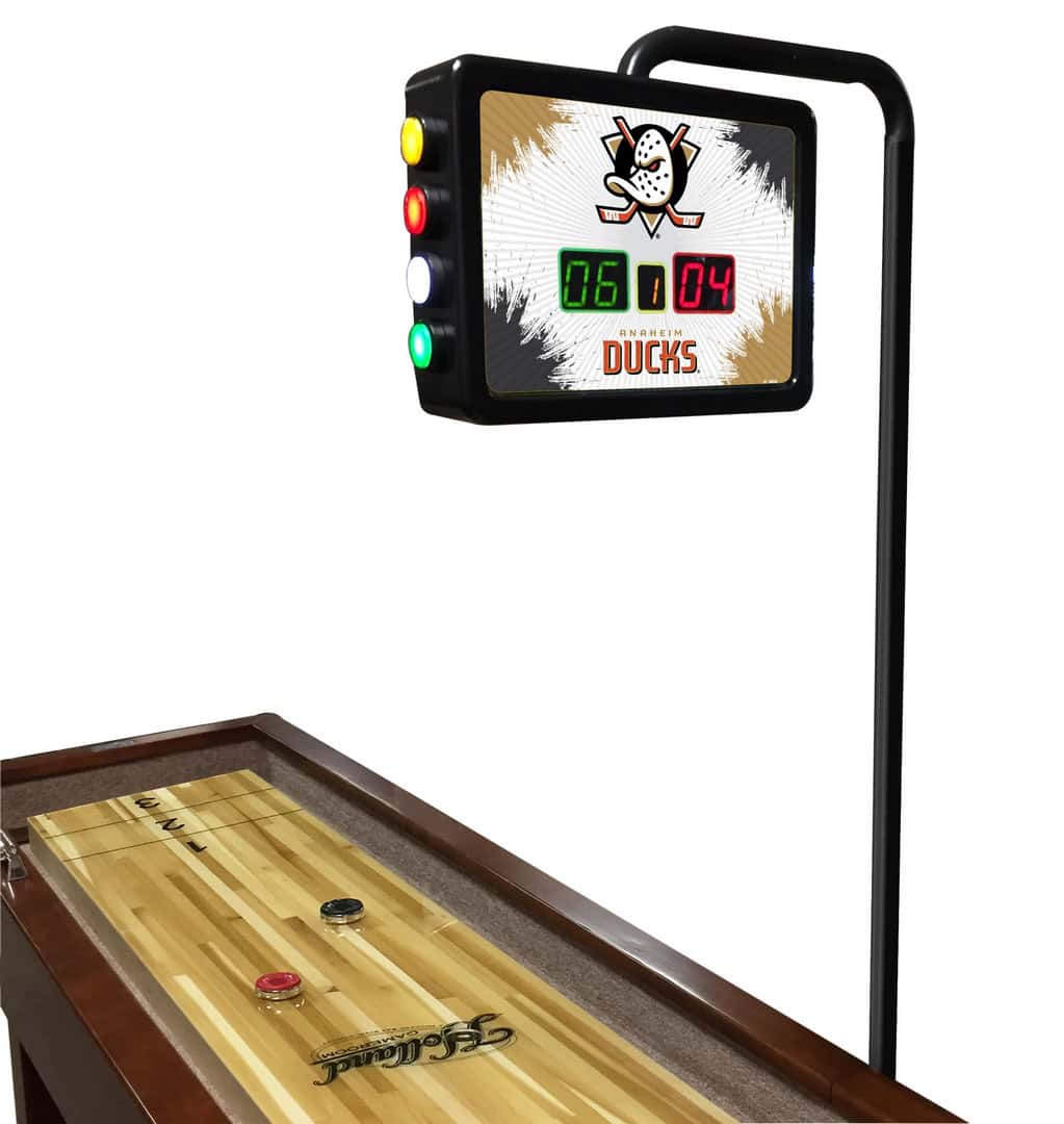 Anaheim Ducks Shuffleboard Electronic Scoring Unit