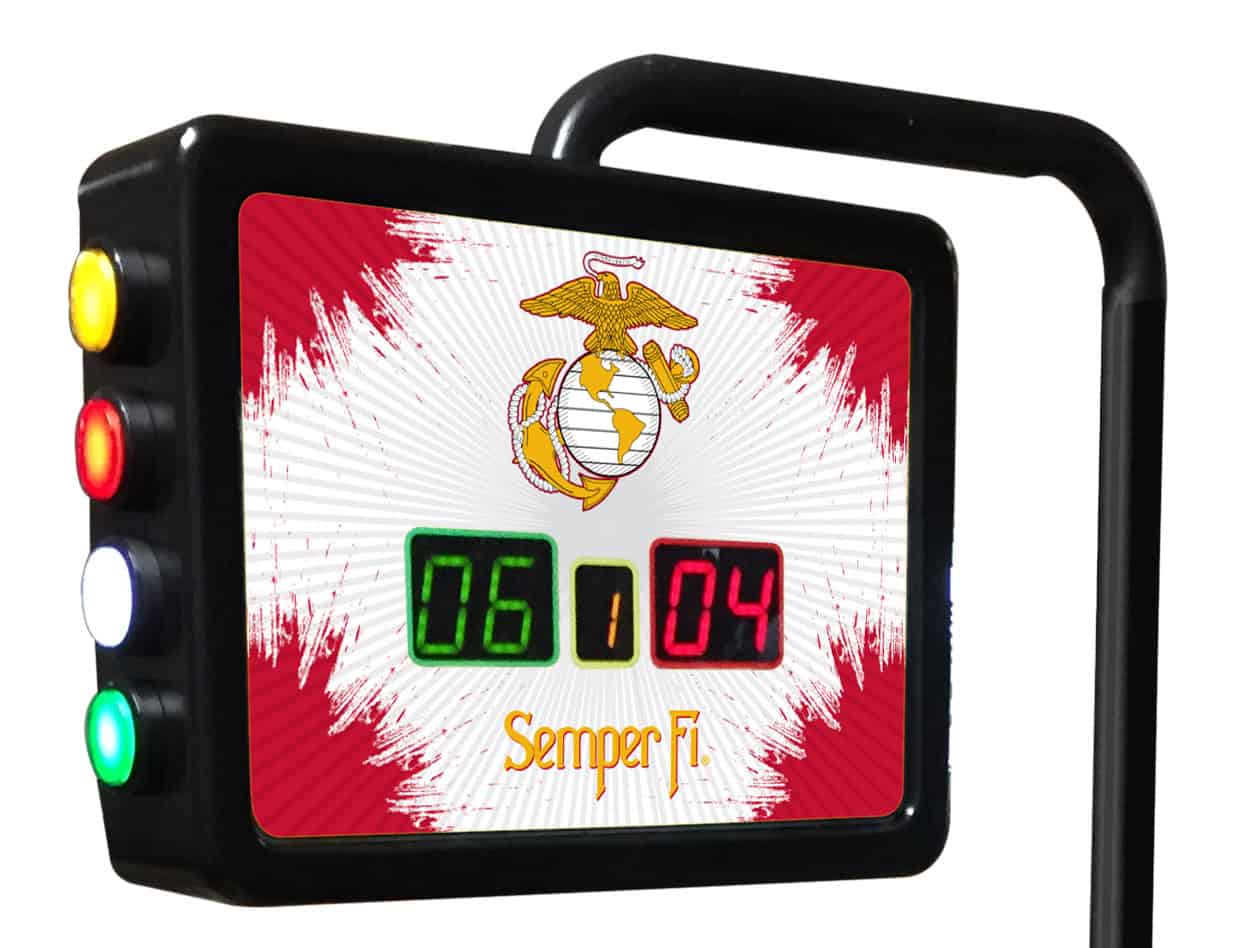 Marine Corps (Red/Yellow) Shuffleboard Electronic Scoring Unit