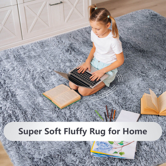 Soft 5 x 7 Feet Rectangular Shag Area Rug for Living Room - Image 10