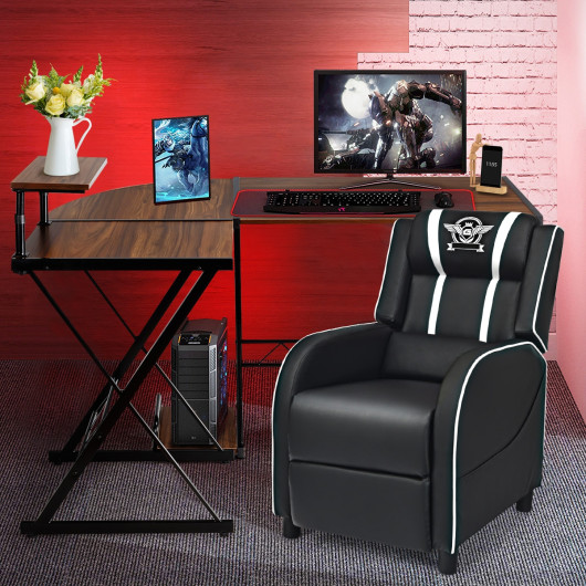 Space-Saving Reversible L-Shaped Desk with Shelf and CPU Stand - Image 20