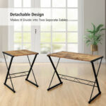 Space-Saving Reversible L-Shaped Desk with Shelf and CPU Stand