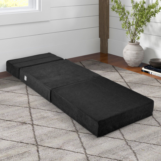 Tri Fold Convertible Chair Sofa Bed with Removable Cover - Image 16