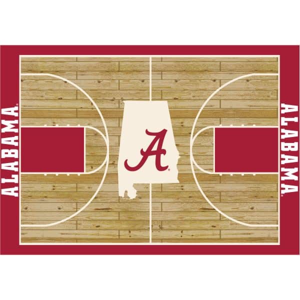 University of Alabama 8x11 Courtside Rug - Cave Supplies