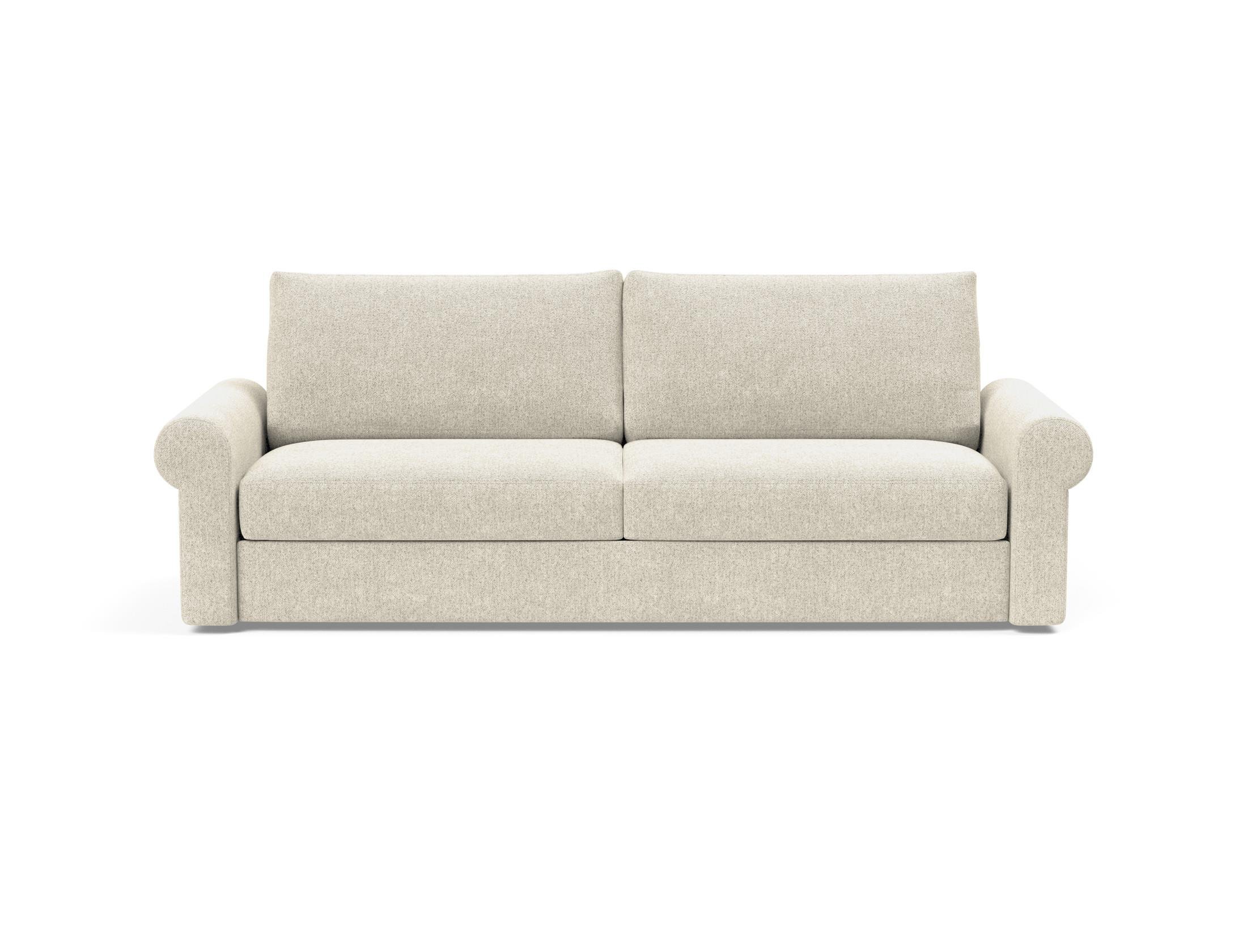 Vilander Sofa Bed With Roll Arms - Taura Off White