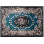 Vintage Non-Slip Area Rug with Durable, Soft Polyester Surface