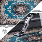 Vintage Non-Slip Area Rug with Durable, Soft Polyester Surface