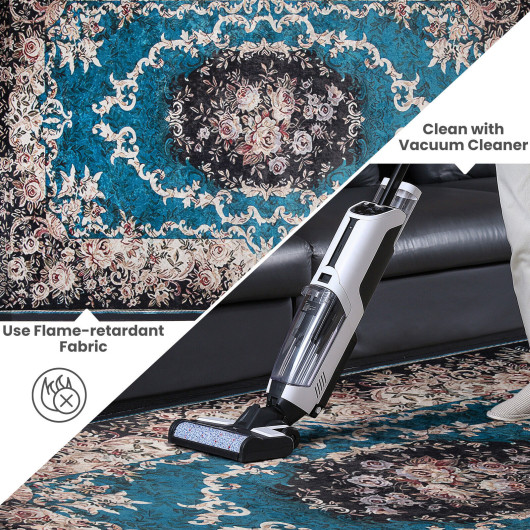 Vintage Non-Slip Area Rug with Durable, Soft Polyester Surface - Image 12