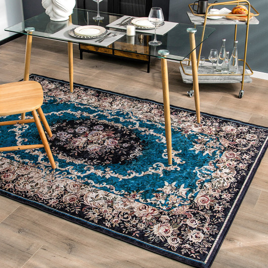 Vintage Non-Slip Area Rug with Durable, Soft Polyester Surface - Image 14