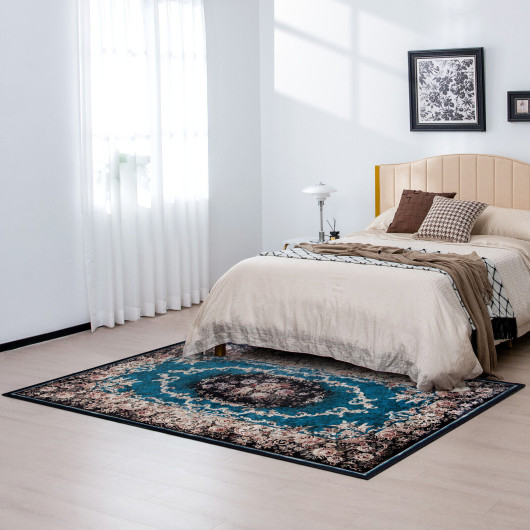 Vintage Non-Slip Area Rug with Durable, Soft Polyester Surface - Image 9