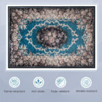 Vintage Non-Slip Area Rug with Durable, Soft Polyester Surface