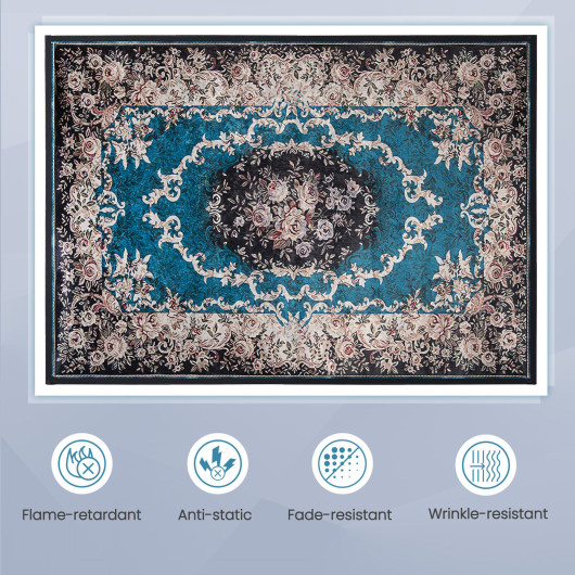 Vintage Non-Slip Area Rug with Durable, Soft Polyester Surface - Image 10