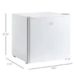Compact 1.1 Cu. Ft Upright Mini Freezer with Reversible Door