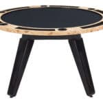 Convertible Burl Wood Dining and Poker Table with Storage