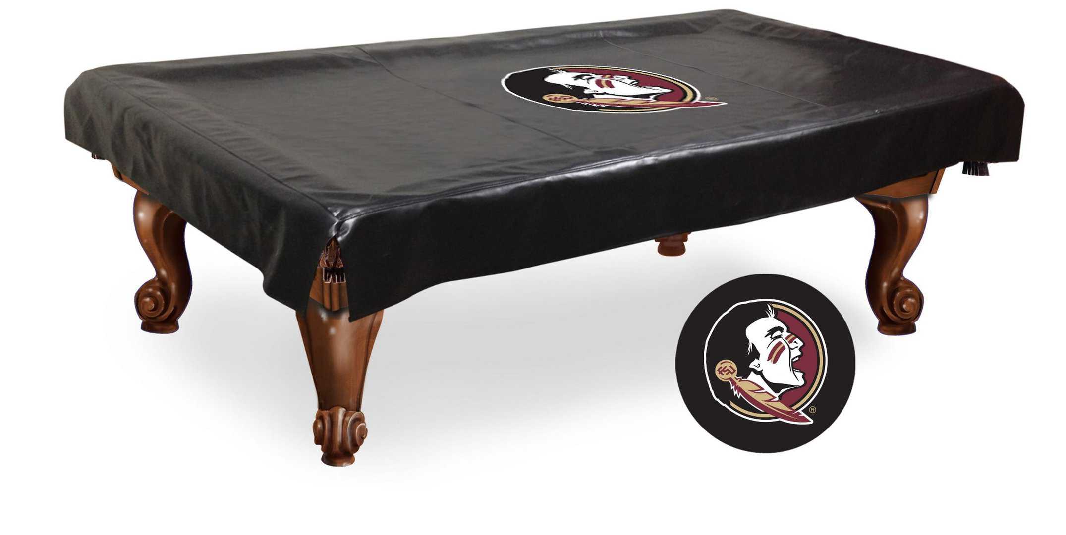 florida state (head) 9-foot logo pool table cover
