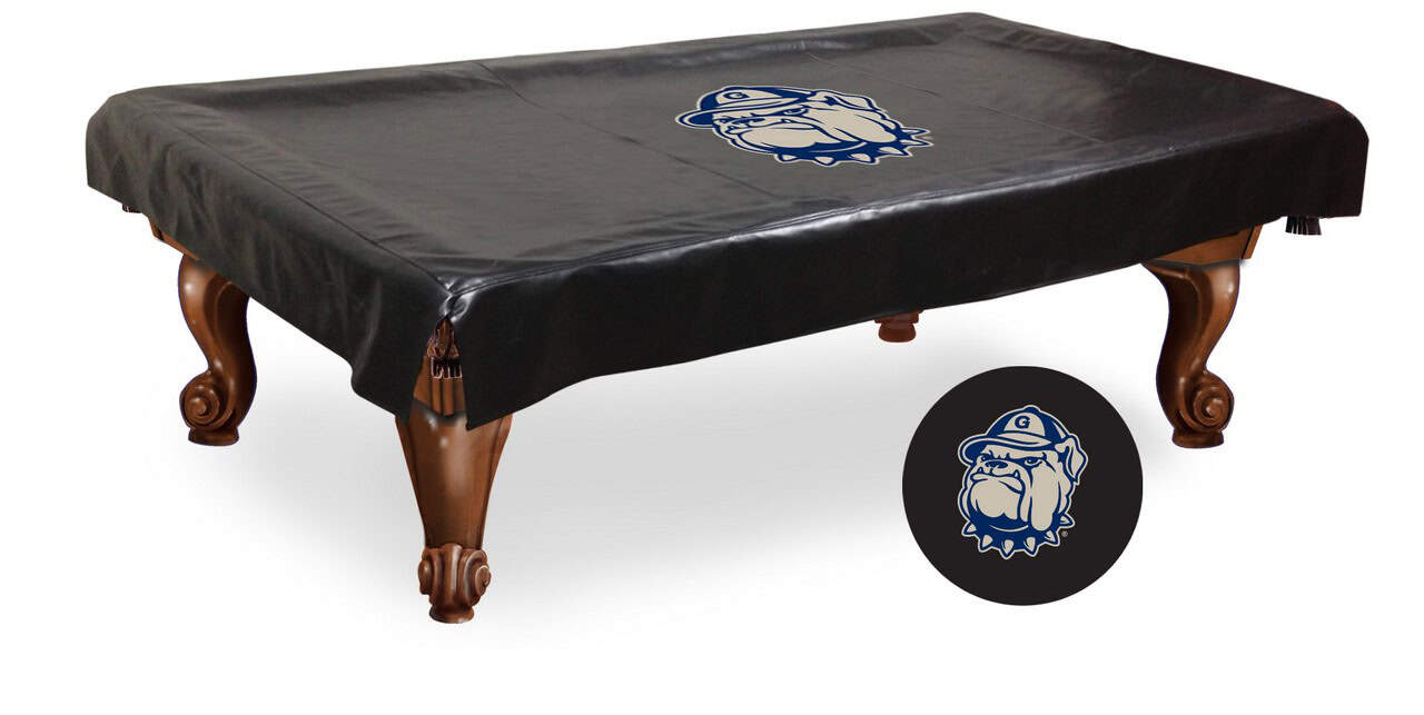 georgetown university 9-foot logo pool table cover