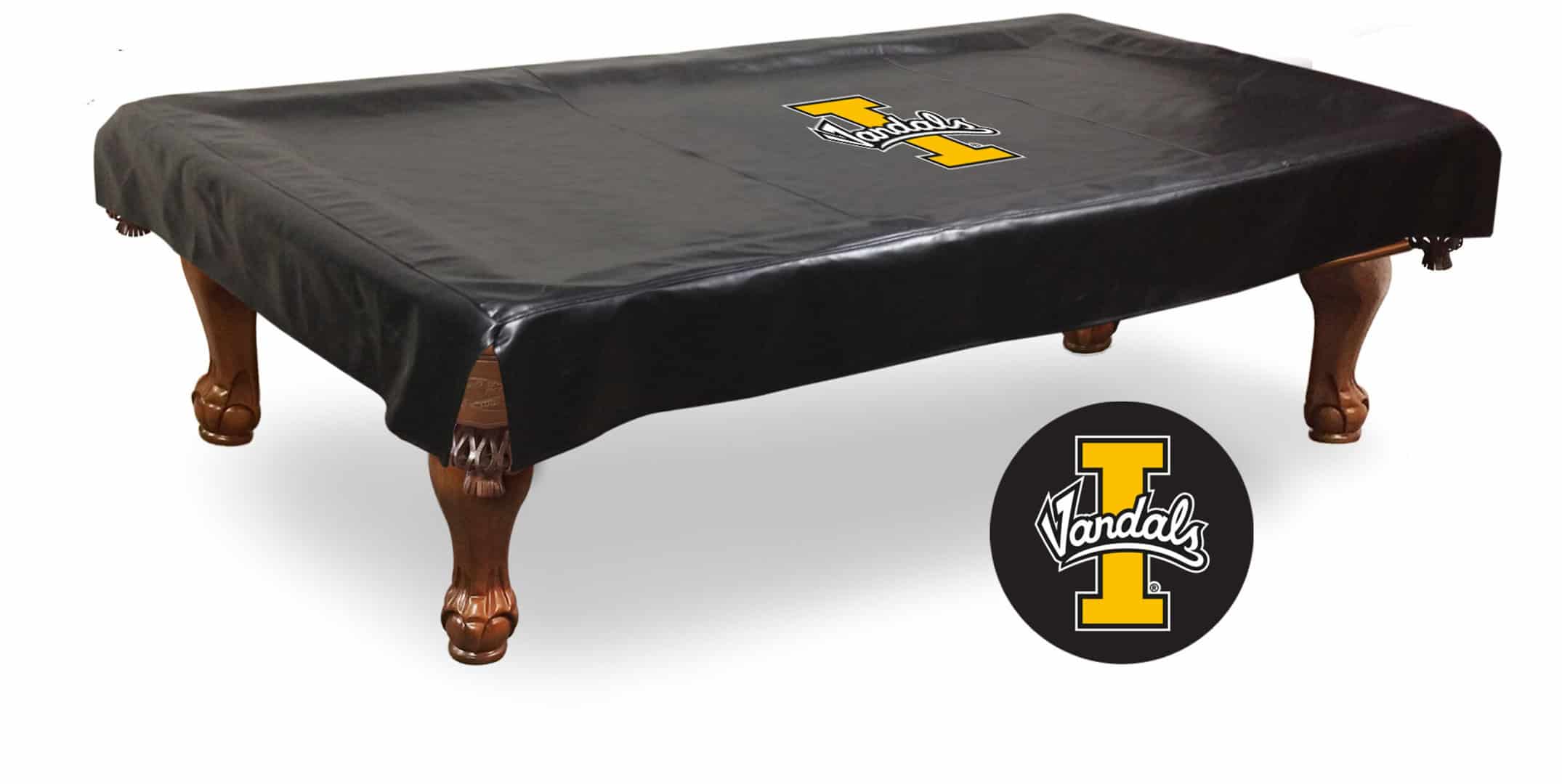 university of idaho 8-foot logo pool table cover