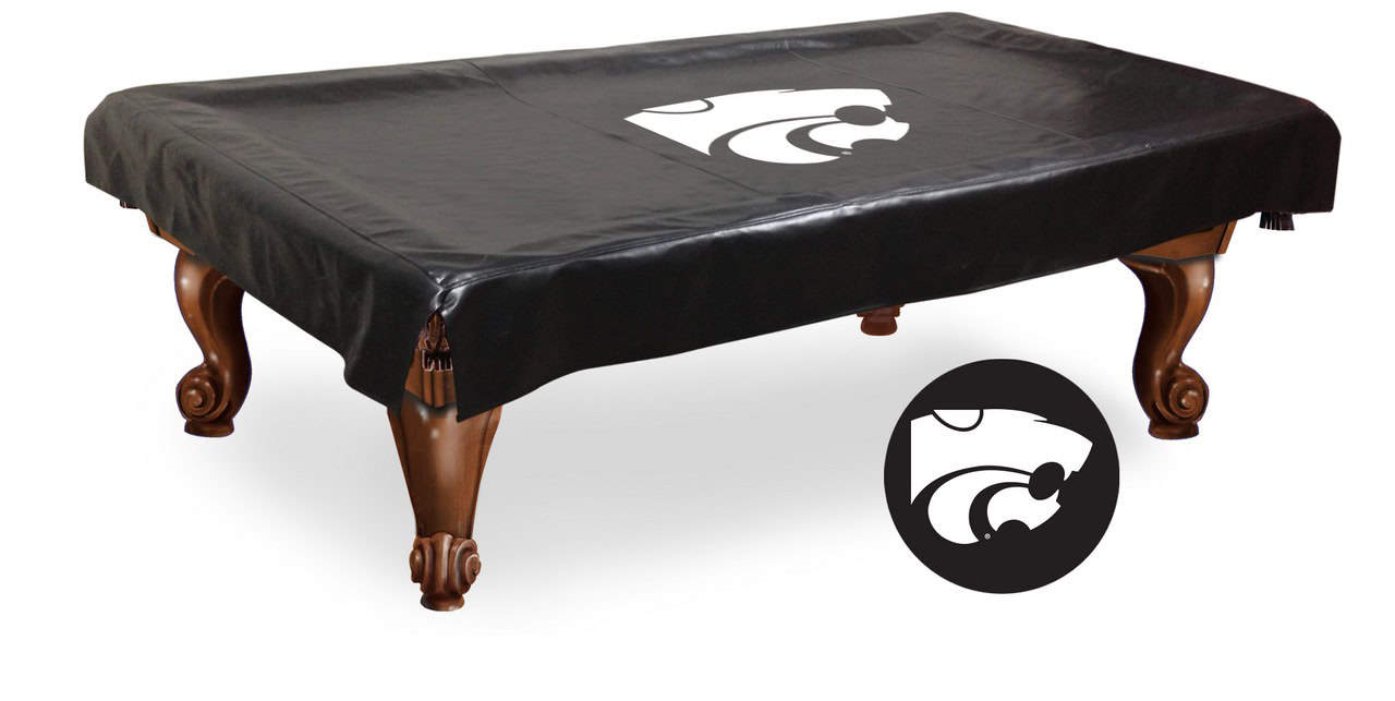 kansas state university 9-foot logo pool table cover