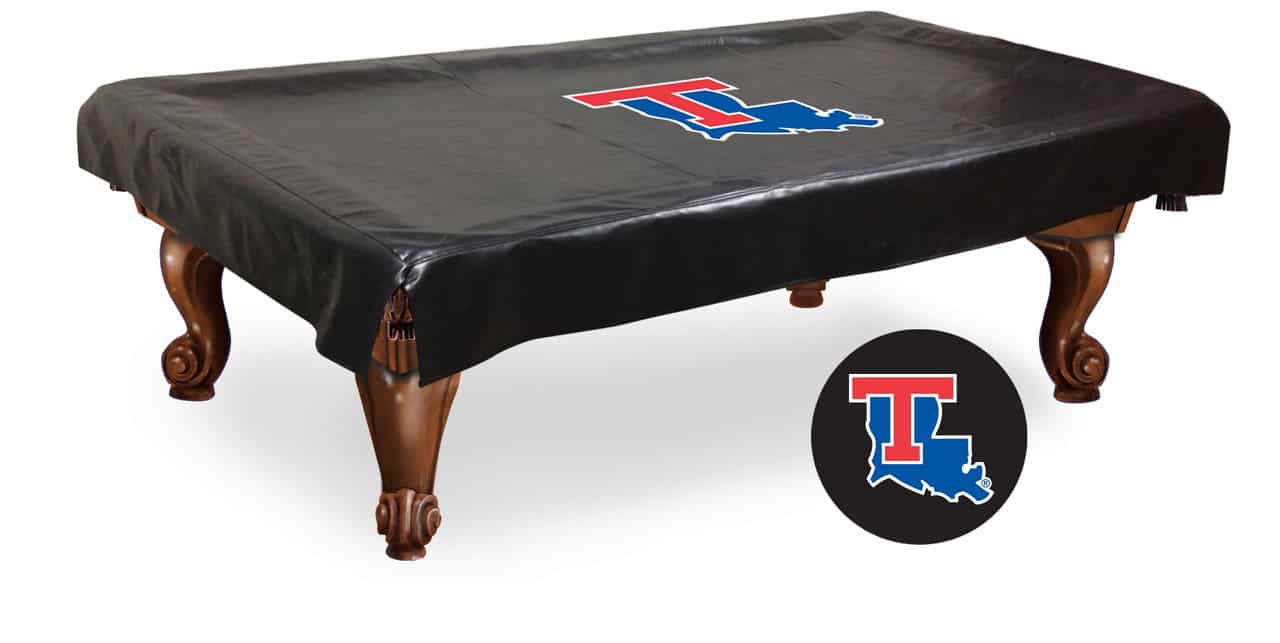 louisiana tech university 8-foot logo pool table cover