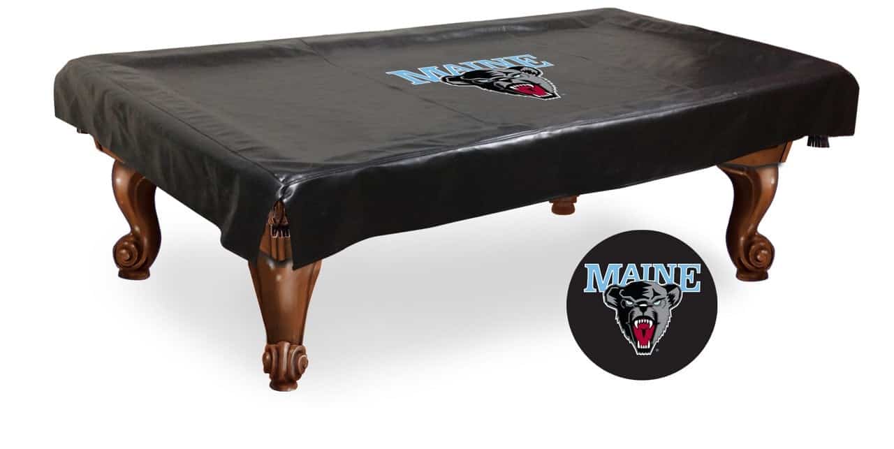university of maine 9-foot logo pool table cover