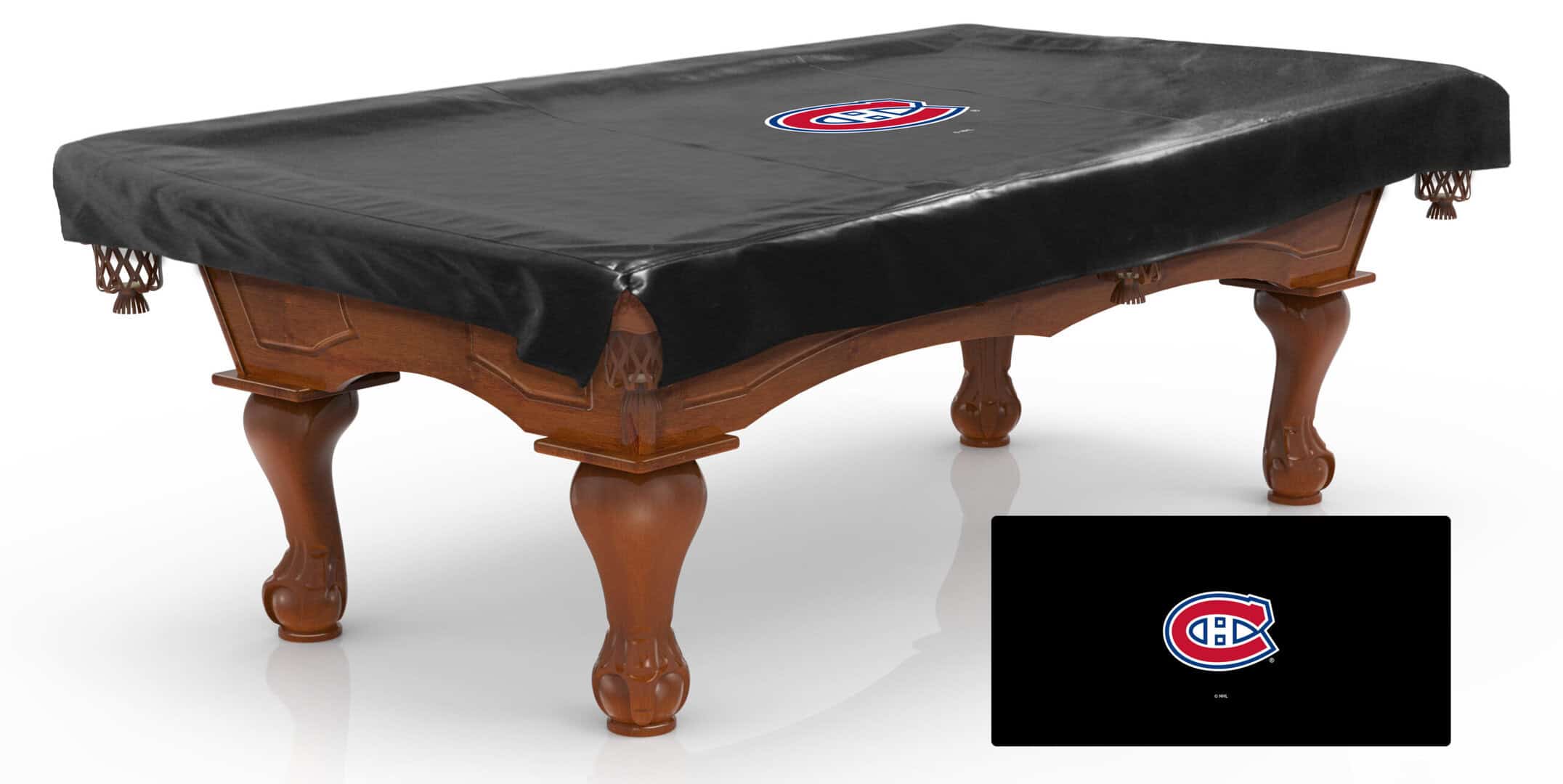 montreal canadiens 8-foot logo pool table cover
