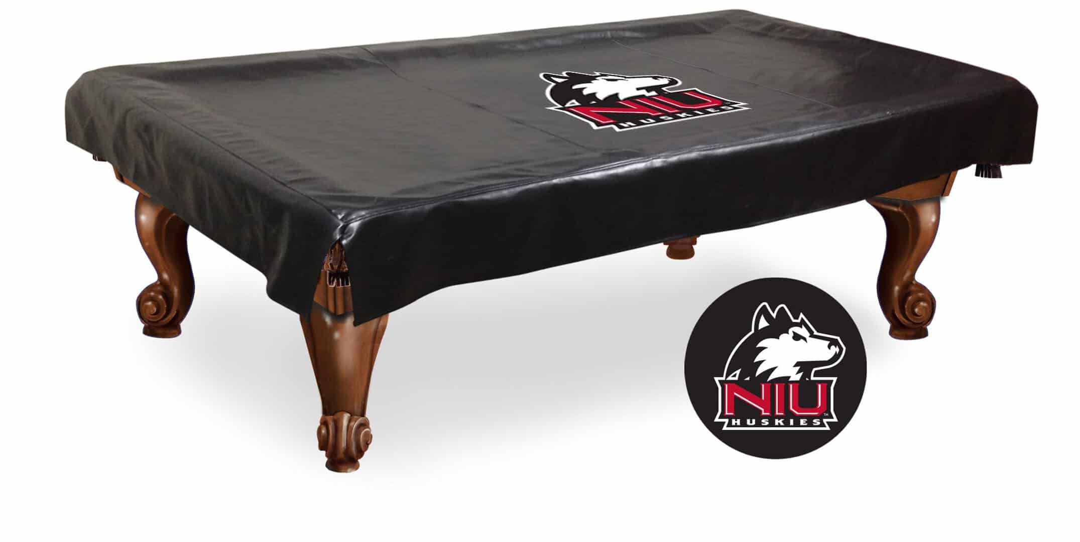 university of northern illinois 9-foot logo pool table cover