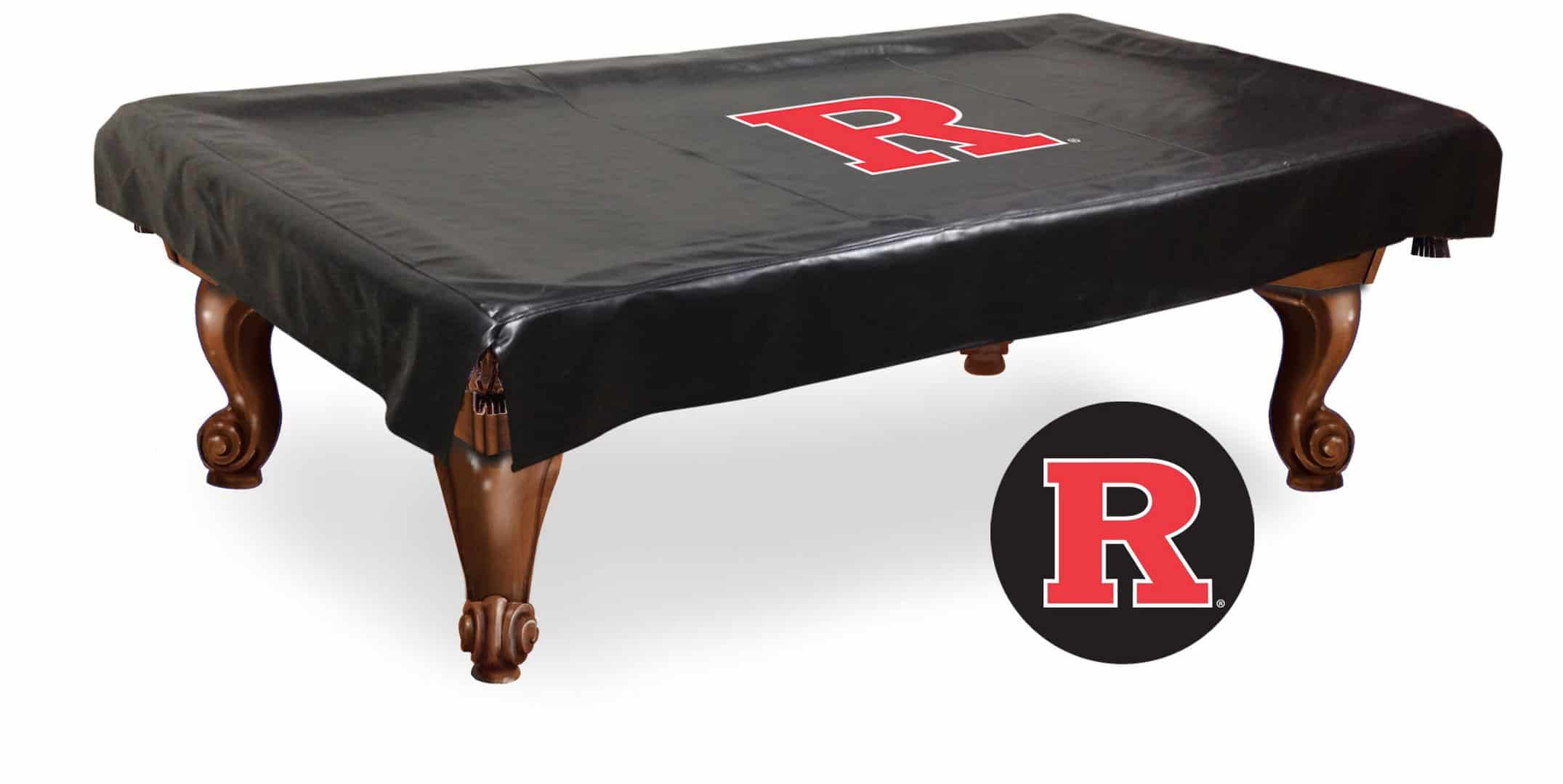 rutgers 8-foot logo pool table cover