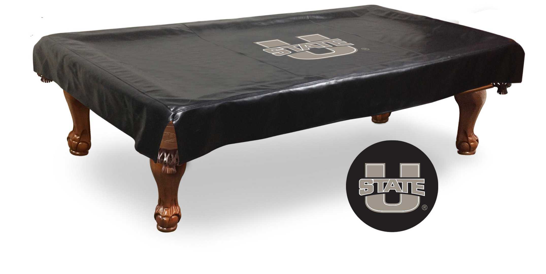 utah state university 9-foot logo pool table cover