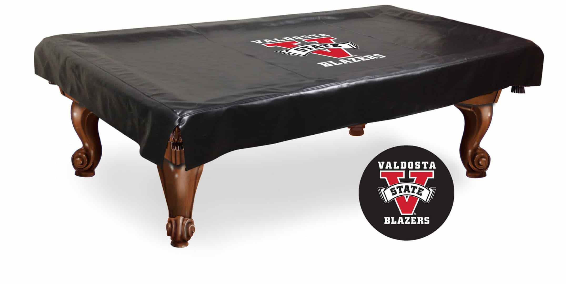 valdosta state university 9-foot logo pool table cover
