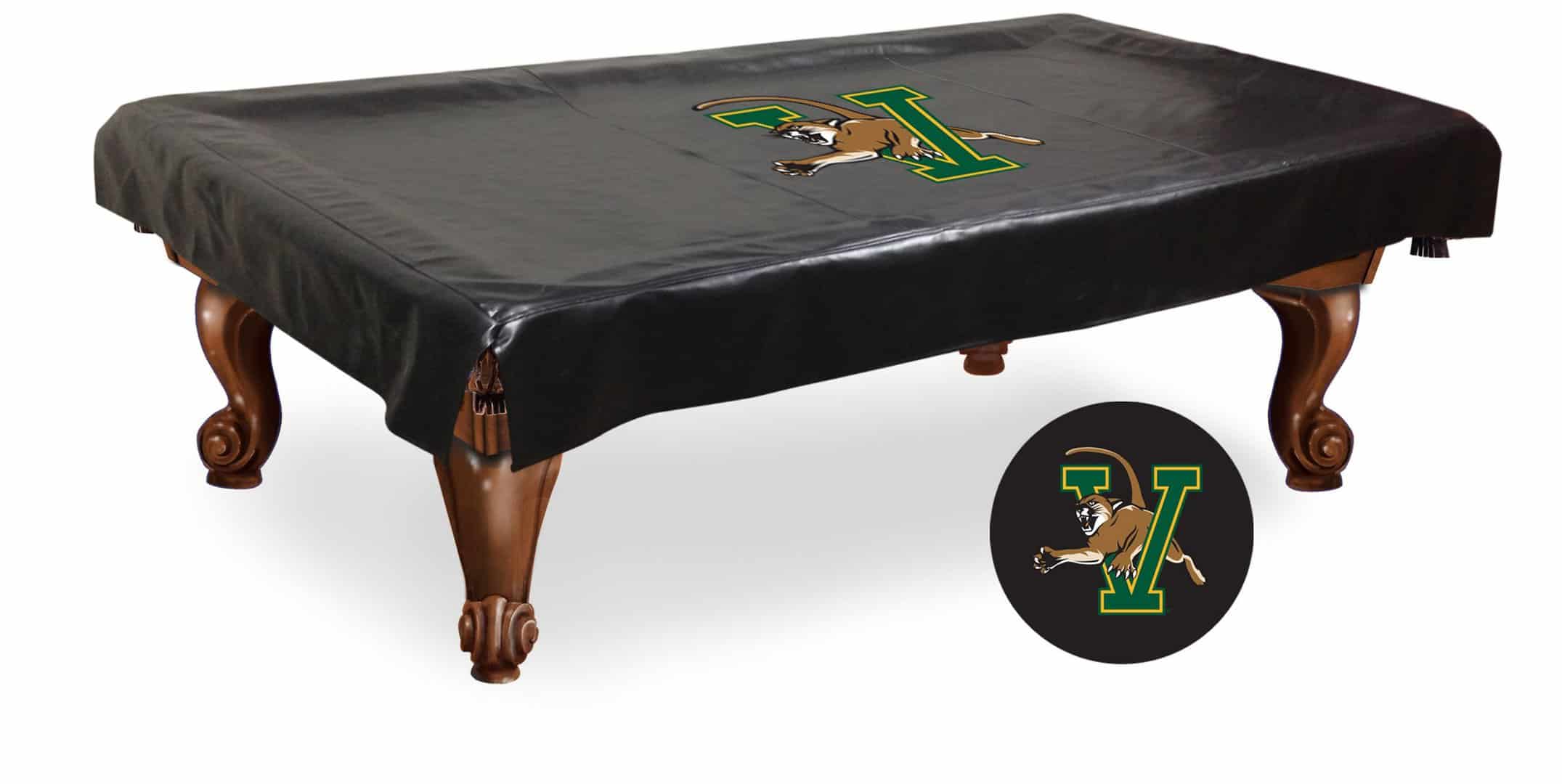 university of vermont 9-foot logo pool table cover