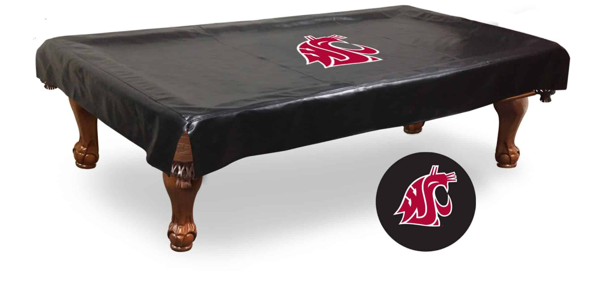 Washington State University 8-Foot Logo Pool Table Cover