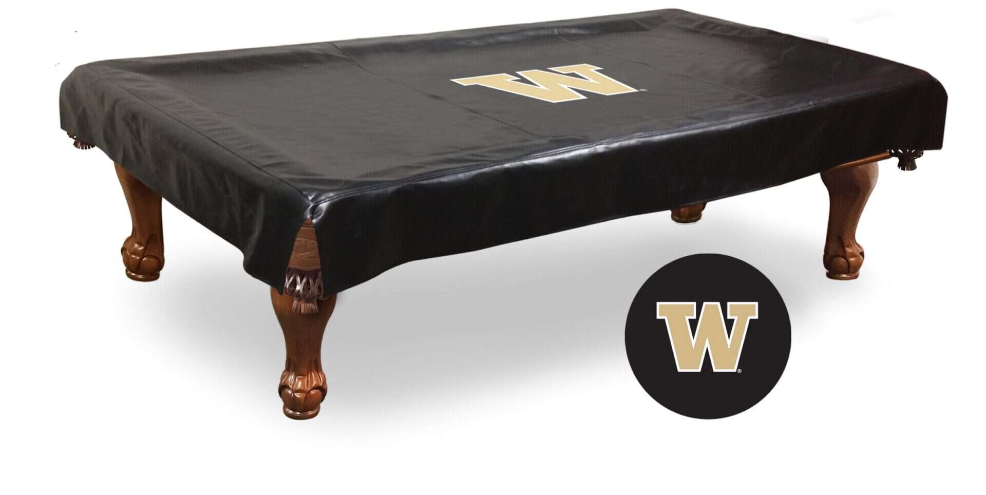 University of Washington 8-Foot Logo Pool Table Cover