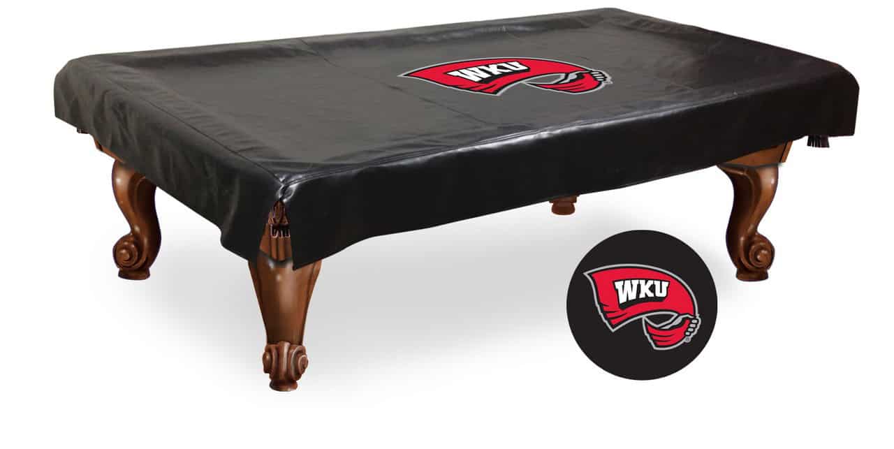 western kentucky university 9-foot logo pool table cover