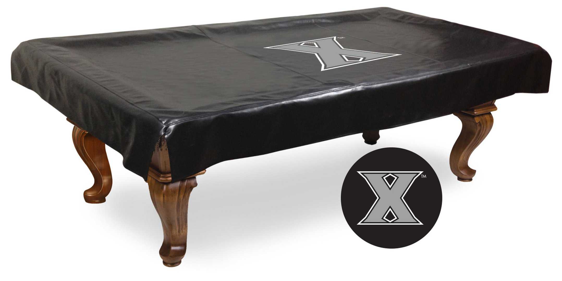 xavier 9-foot logo pool table cover