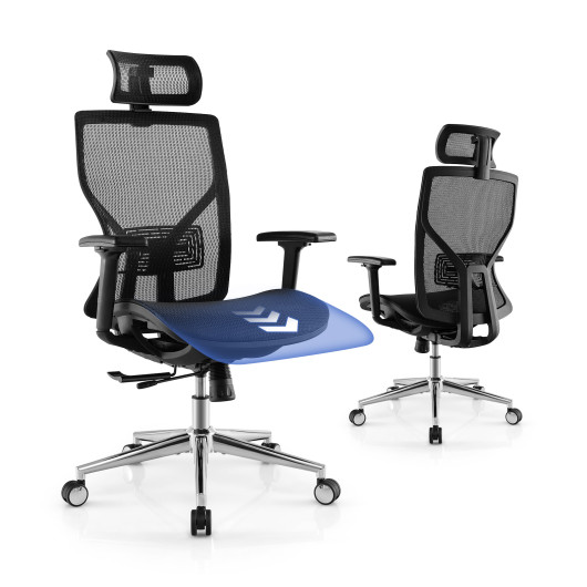 Ergonomic Mesh Executive Chair with Adjustable Lumbar and Reclining Design