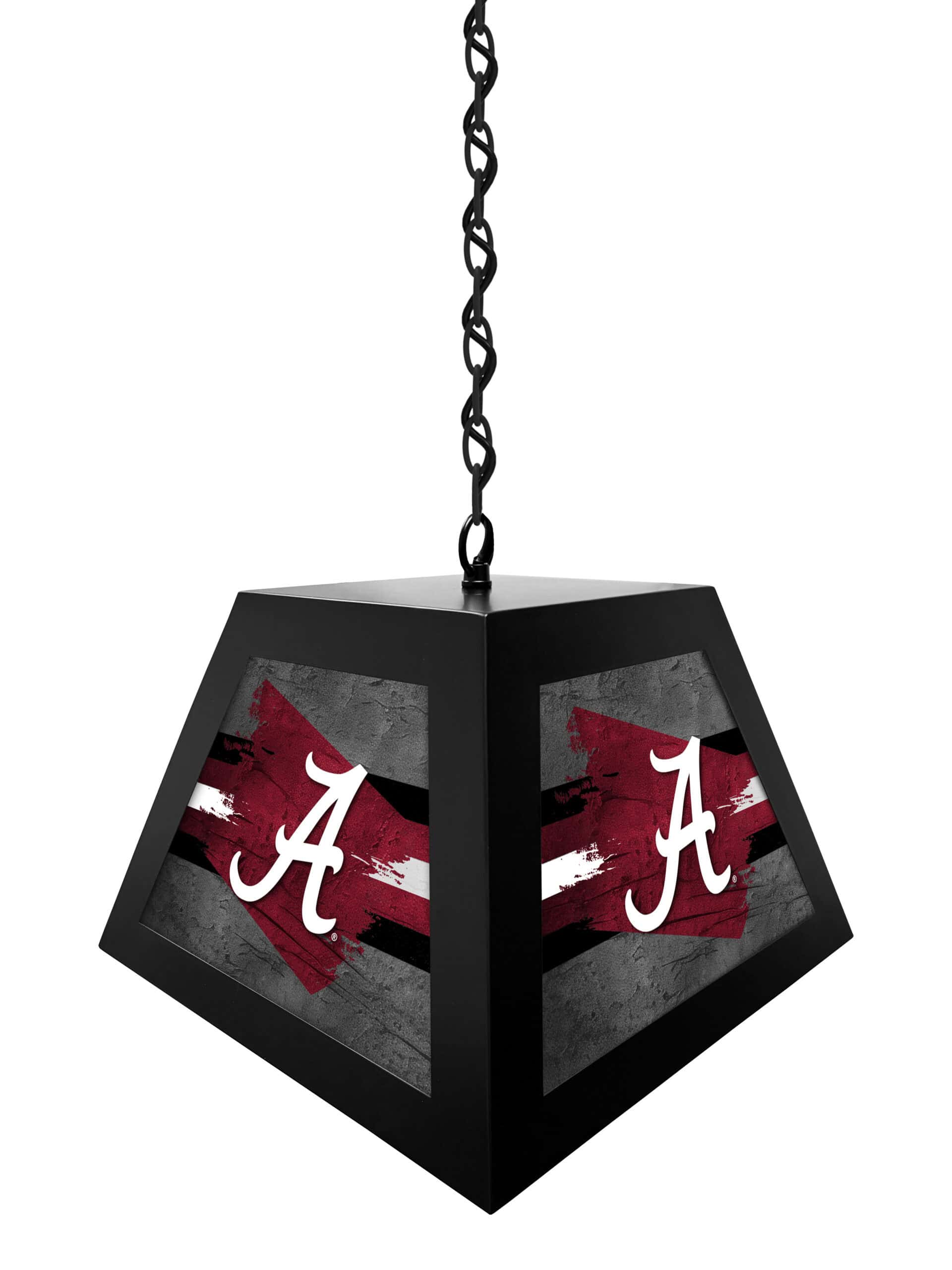 university of alabama (script a) pendant box light