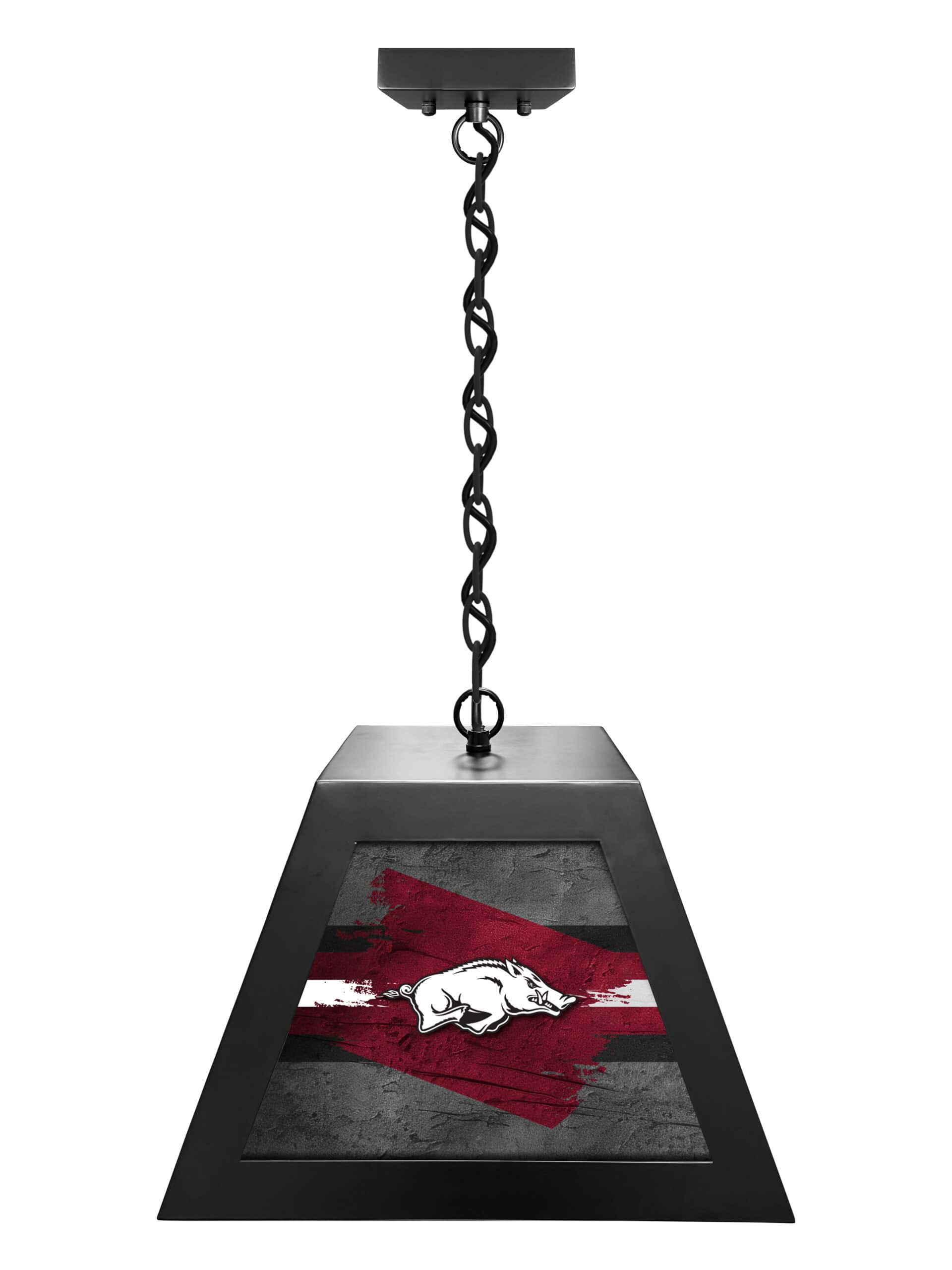 university of arkansas pendant box light