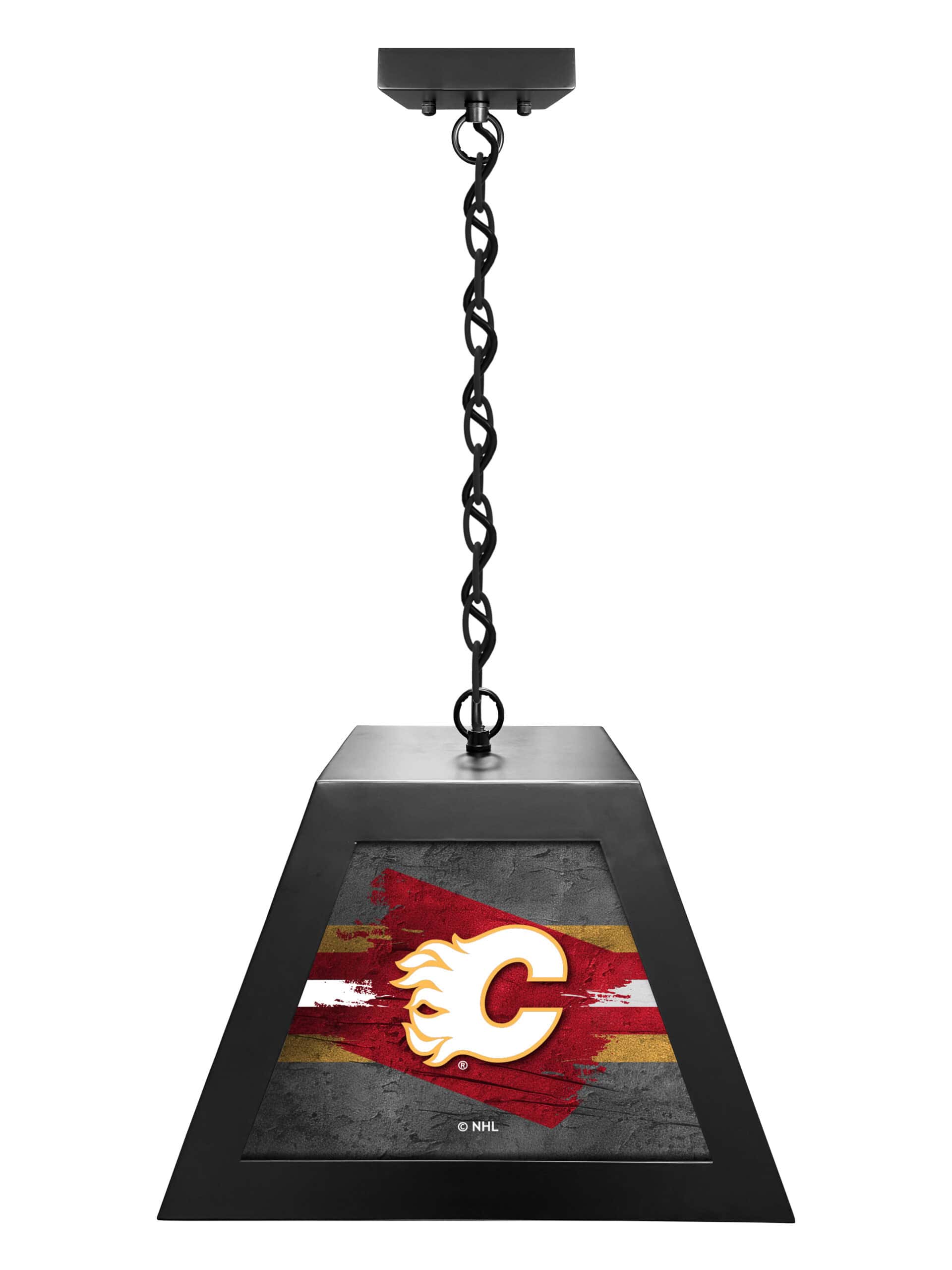 calgary flames pendant box light