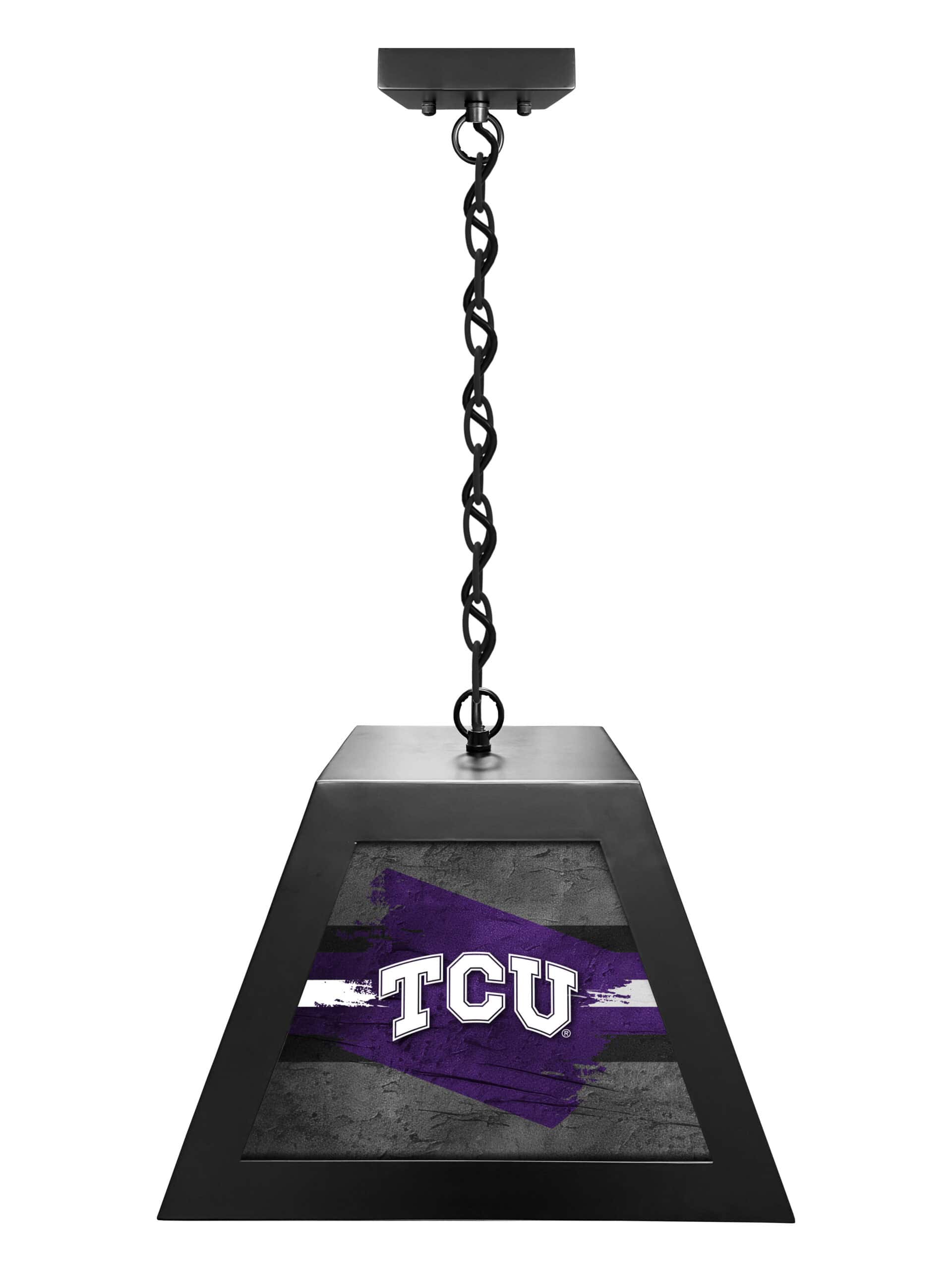 texas christian university pendant box light