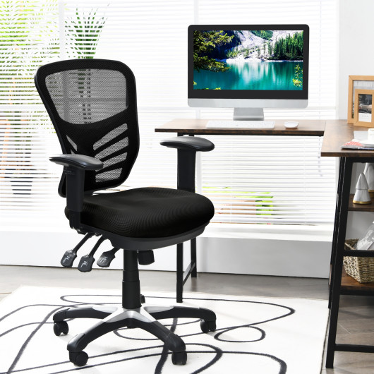 Ergonomic Mesh Office Chair with Adjustable Height and Armrests