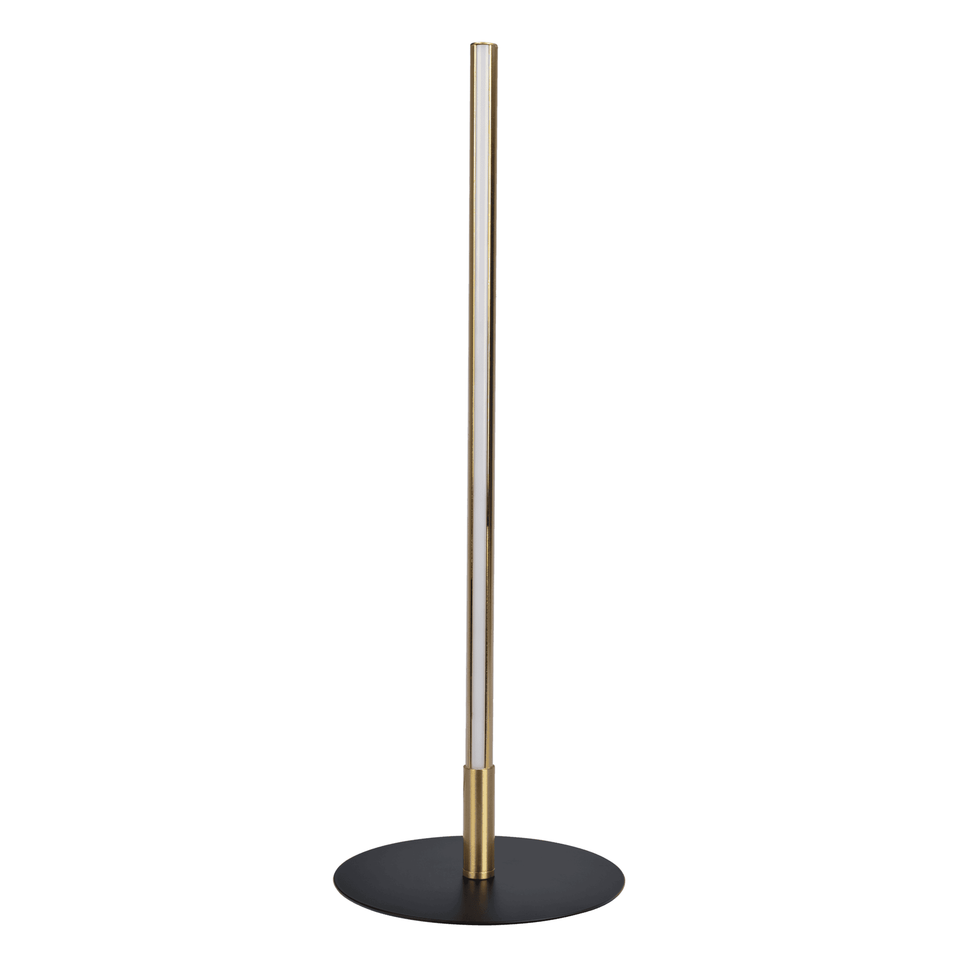 Black Metal LED Table Lamp with Round Base and Switch