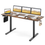 Adjustable Electric Standing Desk with Memory Settings and Hooks
