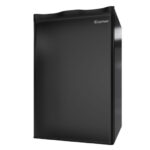 Compact Black Mini Fridge with Freezer and Adjustable Shelves