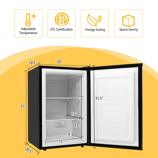 Compact 3.0 cu. ft. Upright Freezer with Stainless Steel Door - Image 5