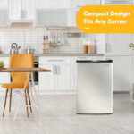 Compact 3.0 cu. ft. Upright Freezer with Stainless Steel Door