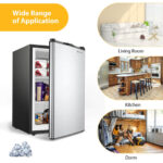 Compact 3.0 cu. ft. Upright Freezer with Stainless Steel Door