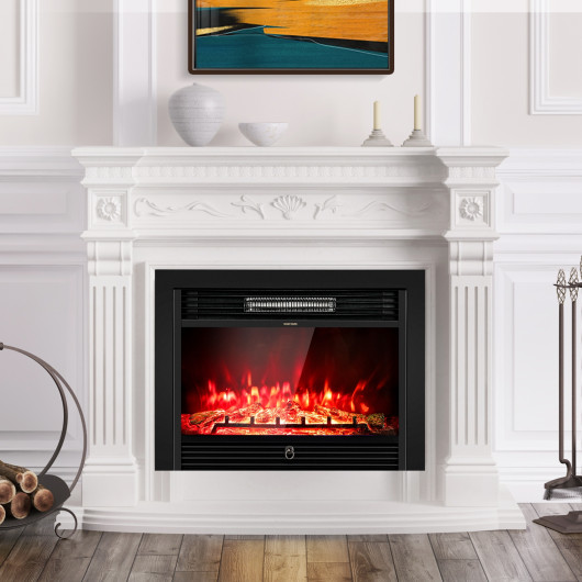 28.5 Inch Electric Fireplace with Adjustable Heat and Flame Colors